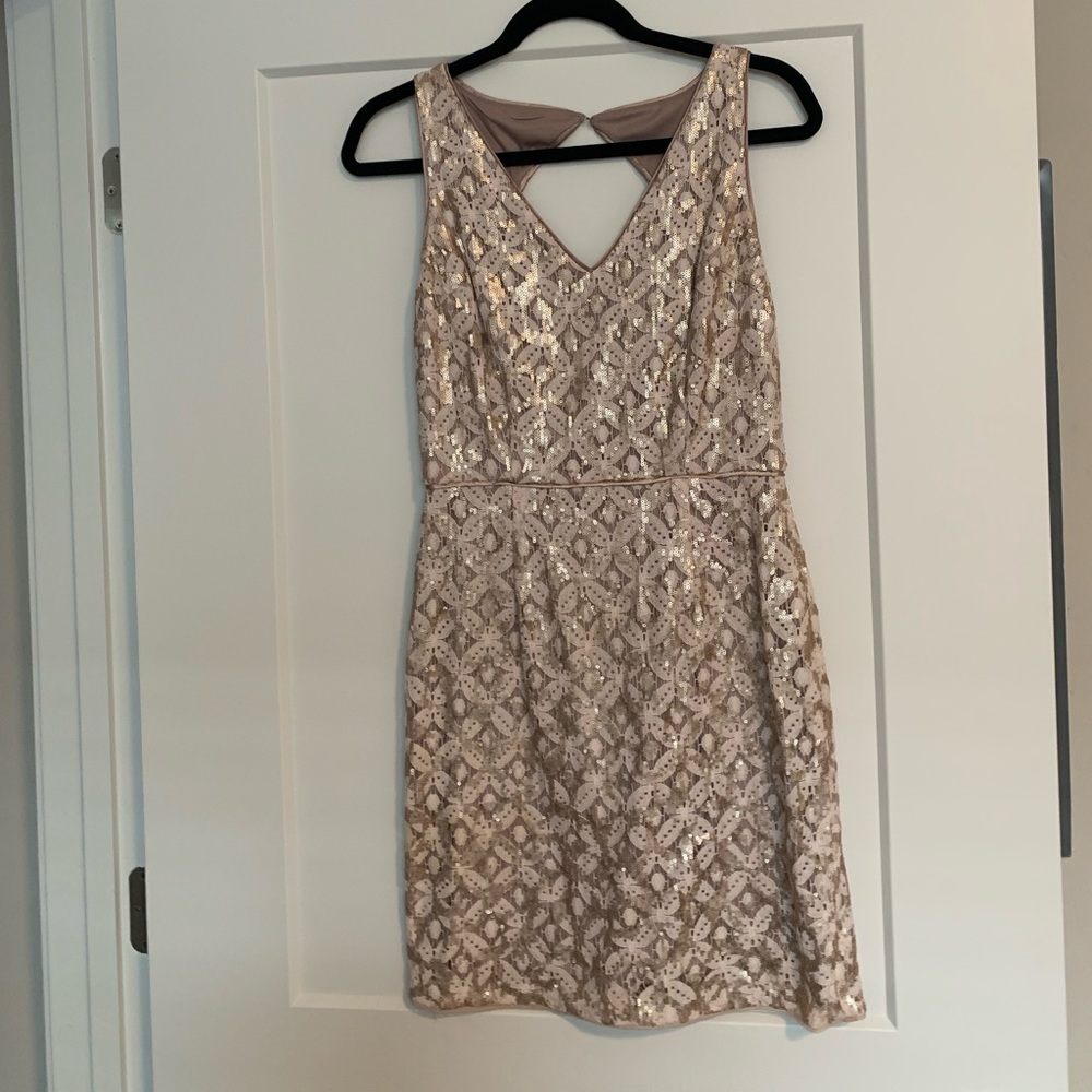 Gold Sequin Dress